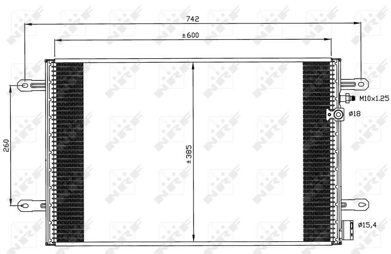 Купити 35605 NRF Радіатор системи охолодження кондиціонера