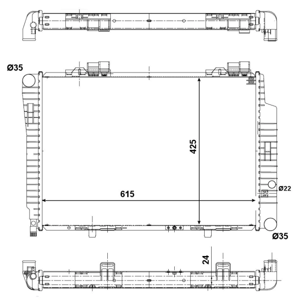 Радіатор охолодження NRF 51284