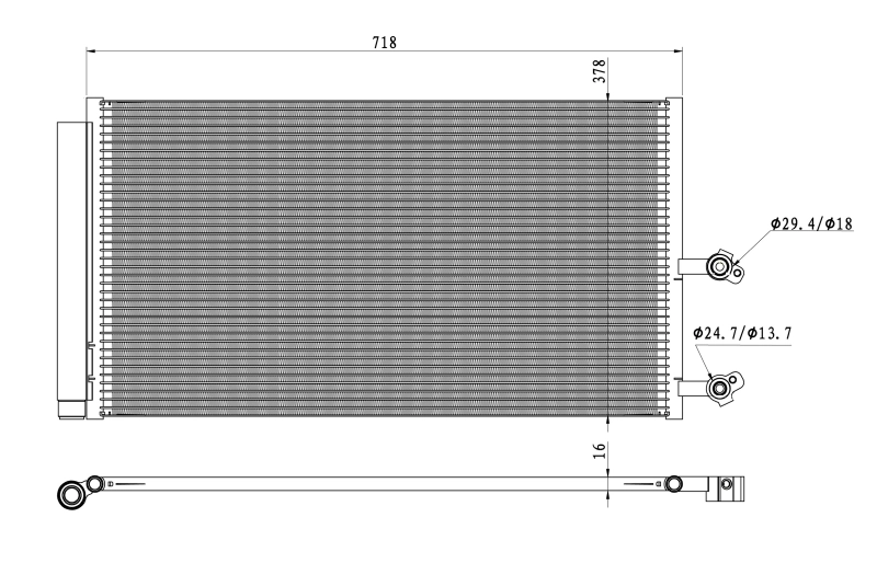 Купити AC830220 Maxgear Радіатор системи охолодження кондиціонера