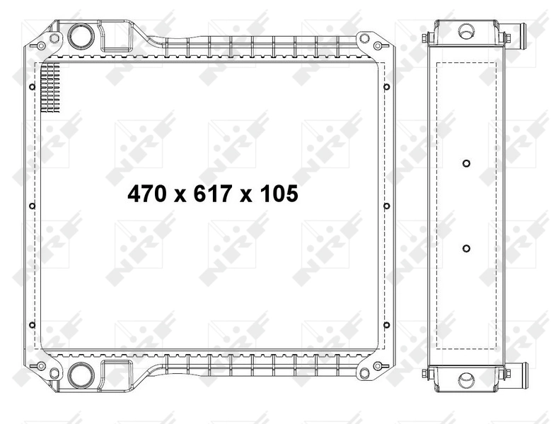 Радіатор основний NRF 54068 ціна, від 653.04 USD