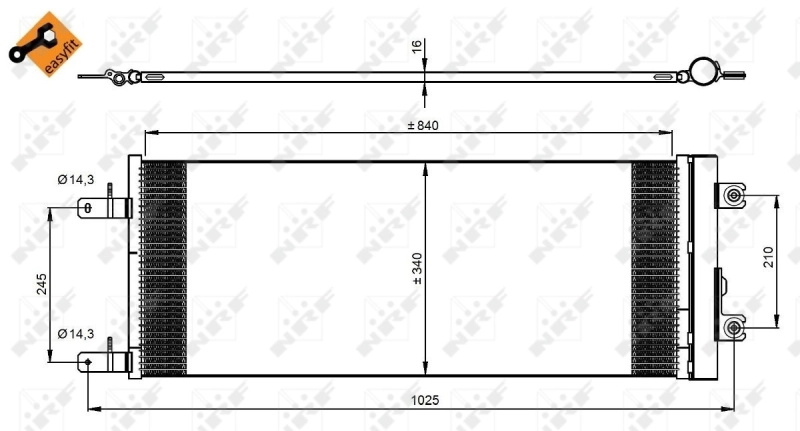 Радіатор охолодження кондиціонера VALEO 815125