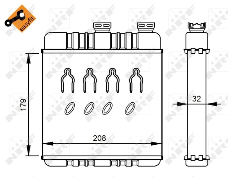 Радіатор обігрівача NRF 54279