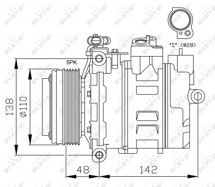 Насос кондиціонера NRF 32116