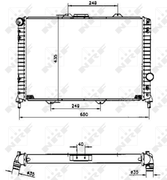 Радіатор основний Fiat/Alfa/Lancia 0046753255 ціна, від 63.08 USD
