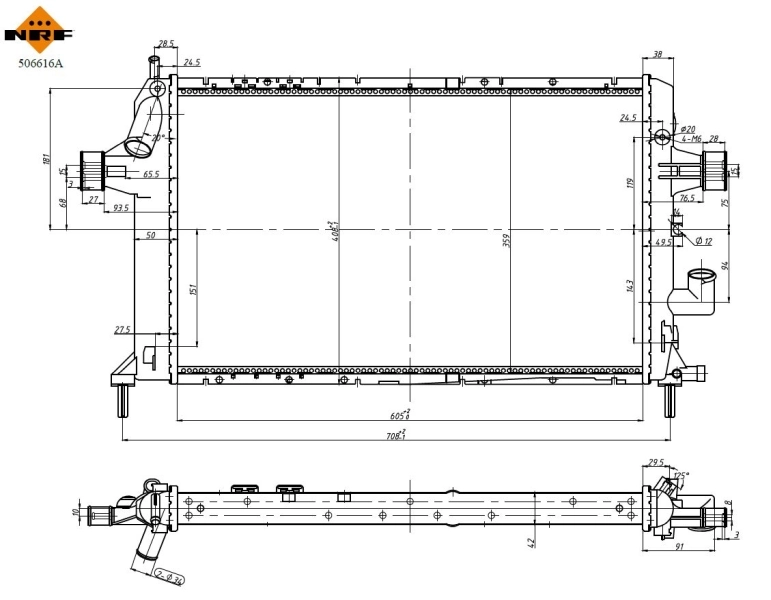 Радіатор BM1767 Magneti Marelli