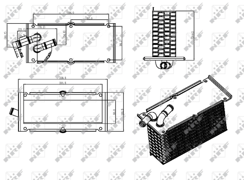 AC630093 Maxgear Радіатор масляний