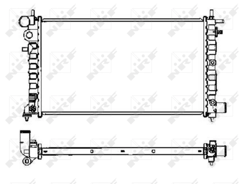Купити 58068 NRF Радіатор двигуна
