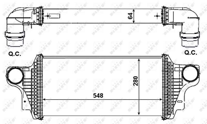 Інтеркулер A1645000200 Mercedes