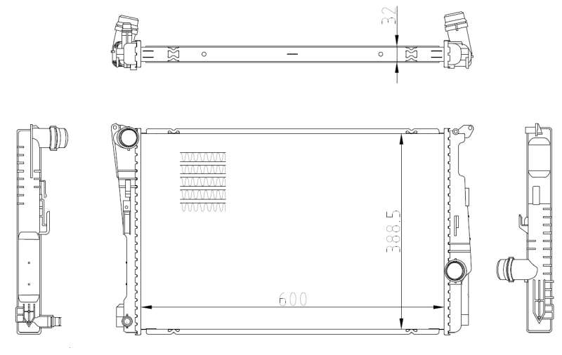 Радіатор охолодження NRF 59228