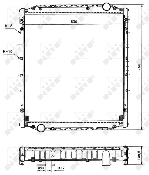 Радіатор 51590 NRF