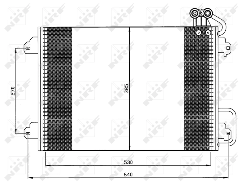 Радіатор кондиціонера 35340 NRF