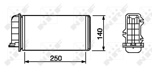Радіатор обігрівача NRF 53219