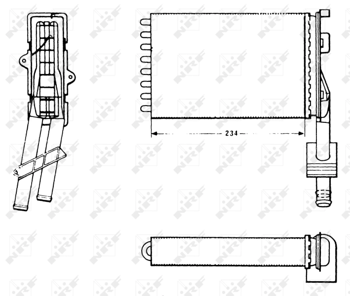 Радіатор обігрівача NRF 58620
