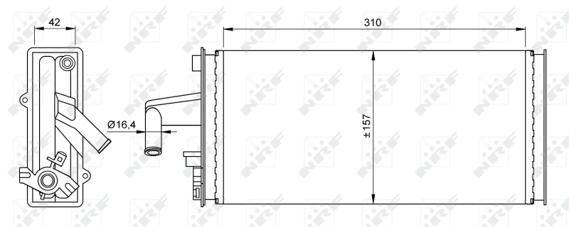 Радіатор обігрівача NRF 54259