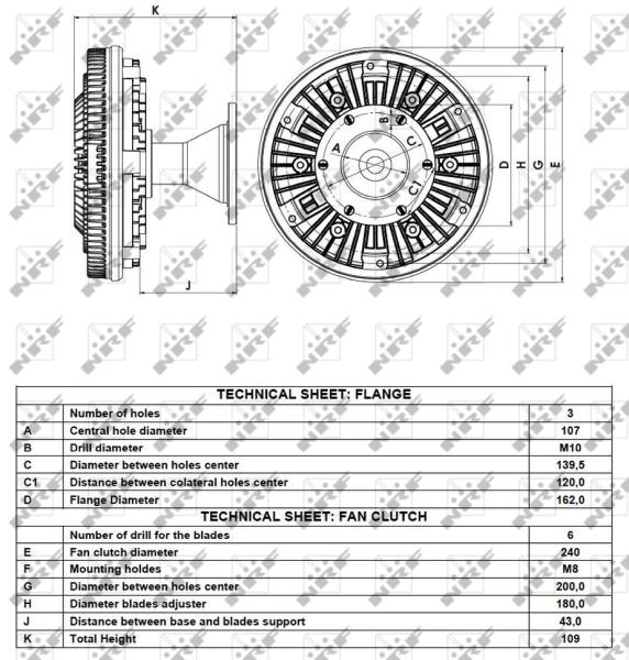 Муфта вентилятора охолодження Mercedes A0002004422