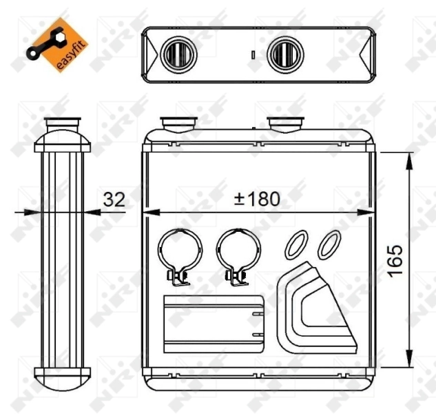 Радіатор обігрівача NRF 54298