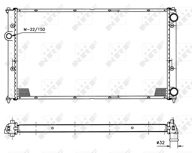 Радіатор 50458 NRF