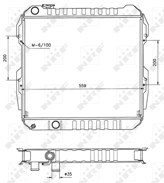 Радіатор охолодження Toyota 1640004010