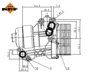Корпус масляного фільтра 31876 NRF