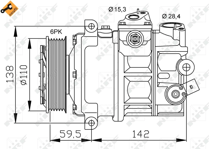 Насос кондиціонера NRF 32147