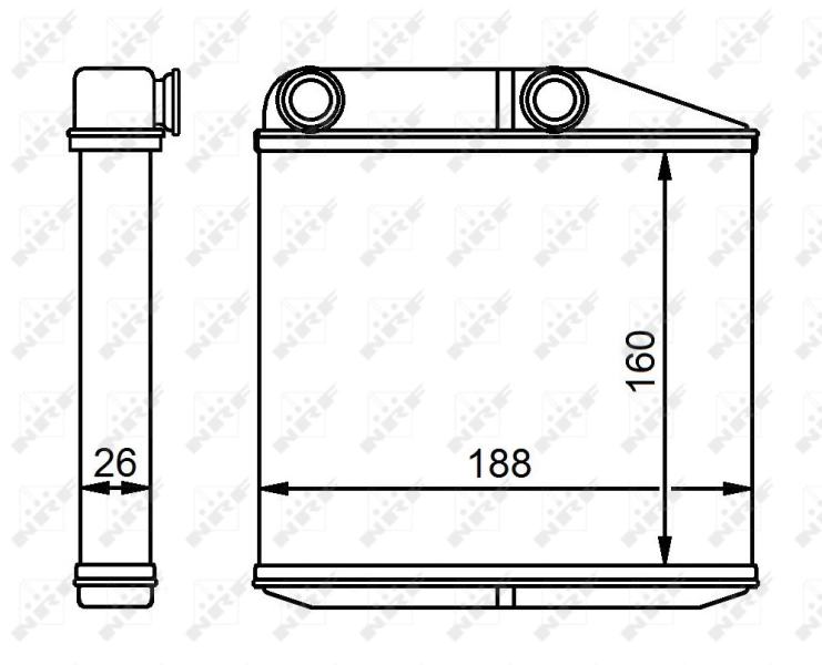 Радіатор обігрівача NRF 54213