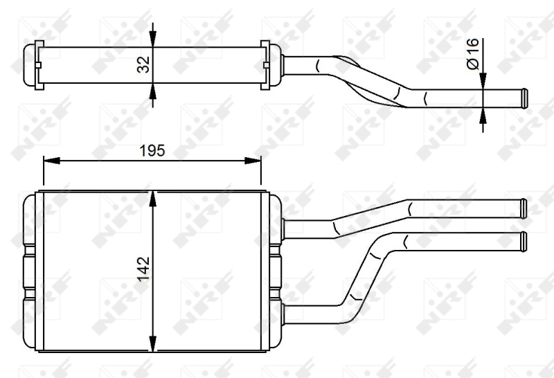 Радіатор обігрівача NRF 58358