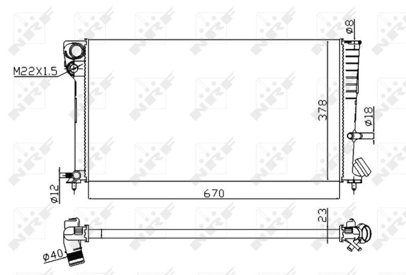 Радіатор основний Polcar 2350084 ціна, від 42.33 USD