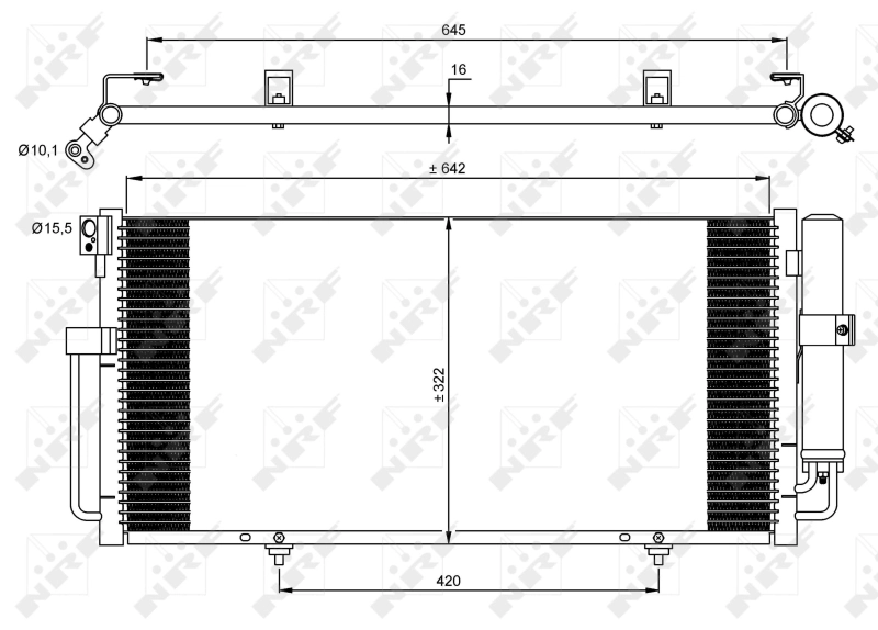 Конденсатор кондиціонера Delphi CF20380 ціна, від 63.41 USD