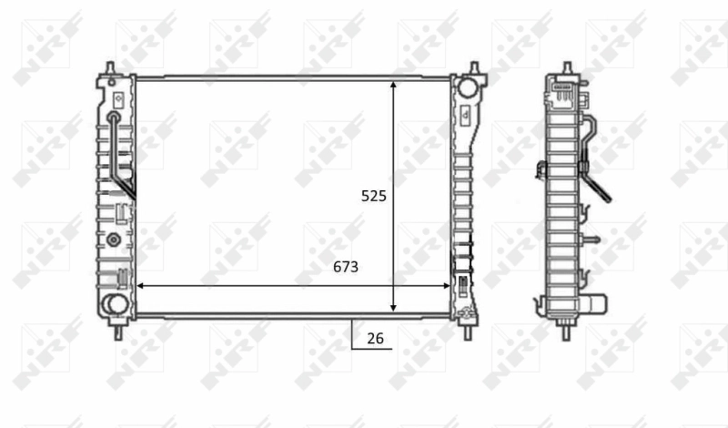 Радіатор охолодження NRF 58449