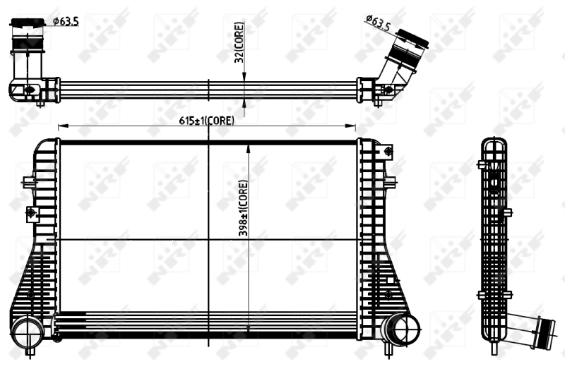 Радіатор інтеркулера NRF 30306