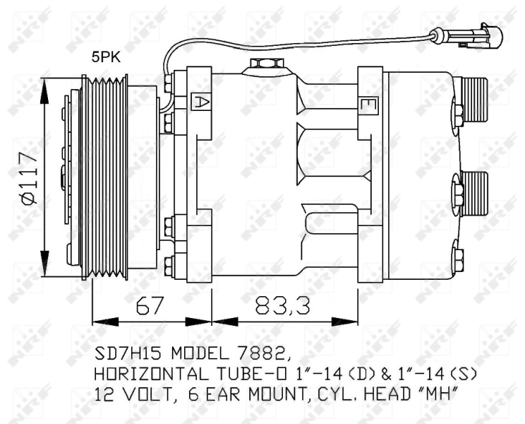 Компресор кондиціонера 5702KS2 Polcar