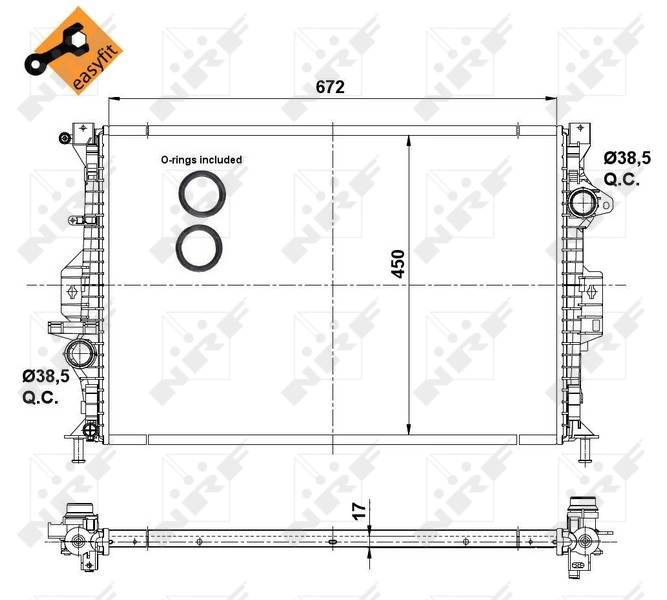 Радіатор охолодження Polcar 321908A3