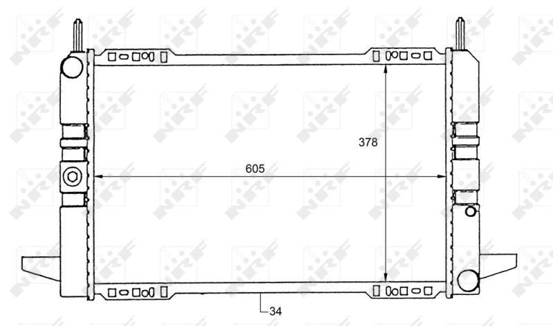 Радіатор 50111 NRF