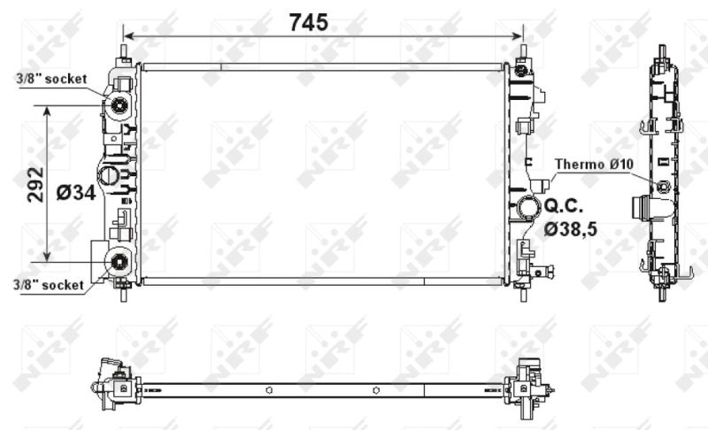 Радіатор 06T121SX18 Uxclent