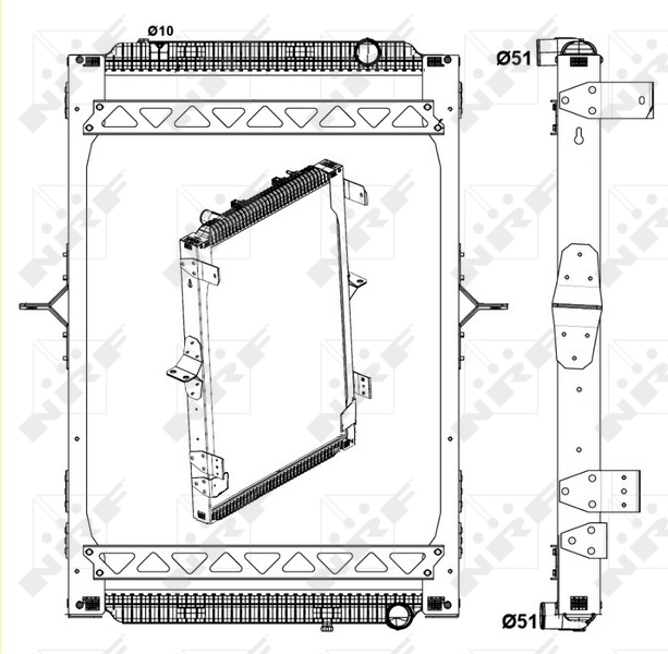 Купити 58404 NRF Радіатор двигуна
