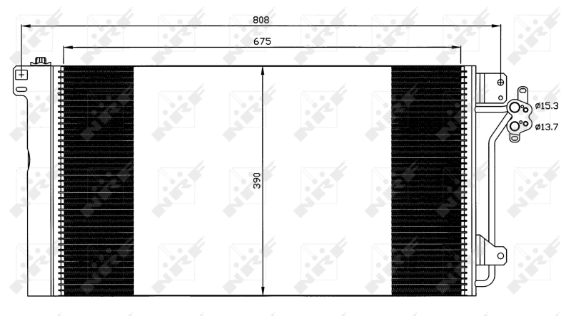 Радіатор кондиціонера 35622 NRF