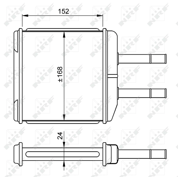 Радіатор обігрівача NRF 54260