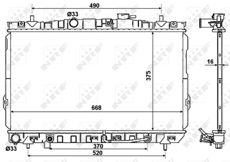 Радіатор основний HCC 253102D510 ціна, від 92.67 USD