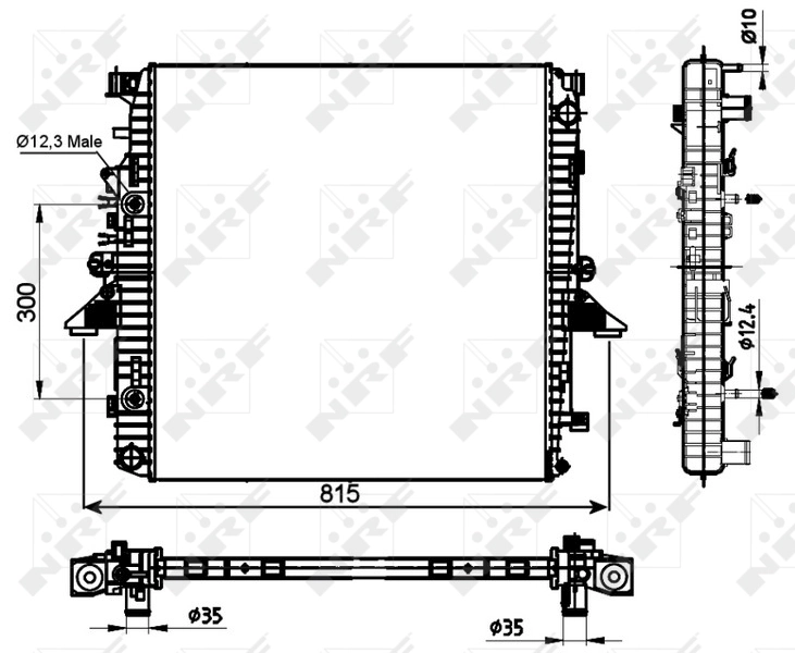 Радіатор основний Polcar 4324081 ціна, від 151.25 USD
