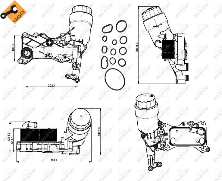 Корпус масляного фільтра NRF 31350