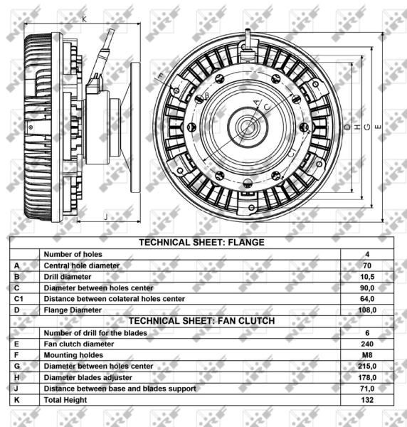 Купити Вискомуфта вентилятора MAN TGA  