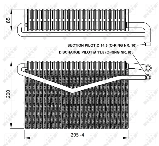 Випарник Mercedes A0018308458