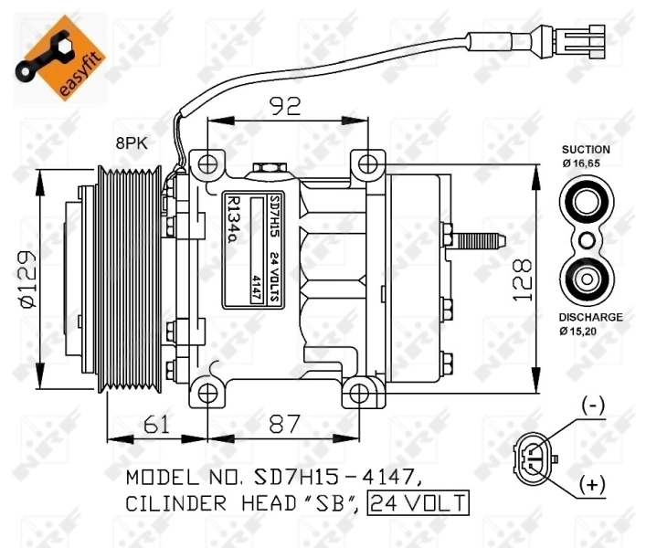 Насос кондиціонера NRF 32780