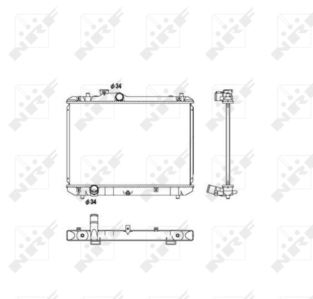 Купити 53582 NRF Радіатор двигуна
