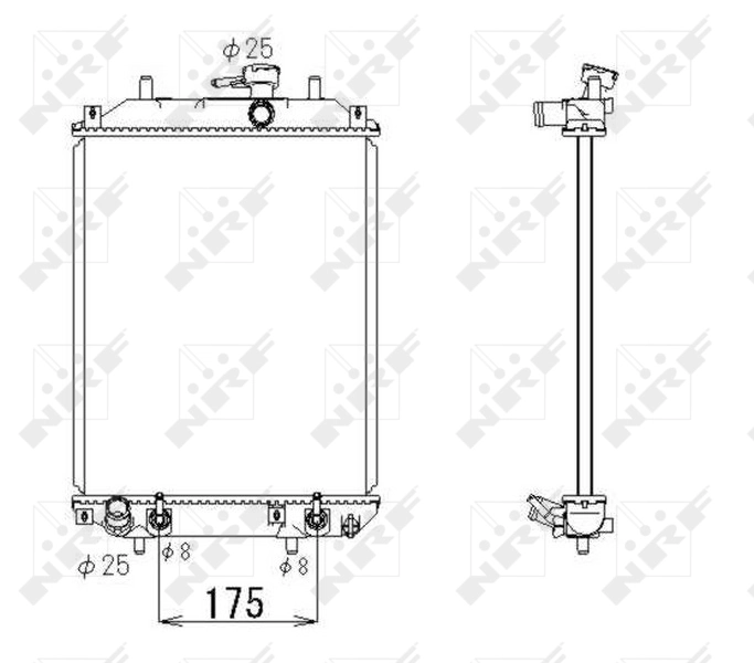 Купити 16400B2070 Daihatsu Радіатор двигуна