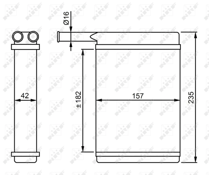 Радіатор обігрівача NRF 52221
