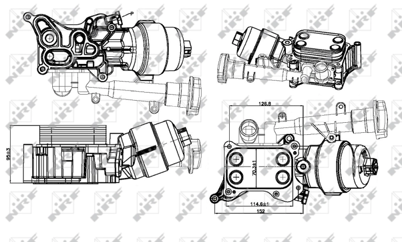 Корпус масляного фільтра 31326 NRF