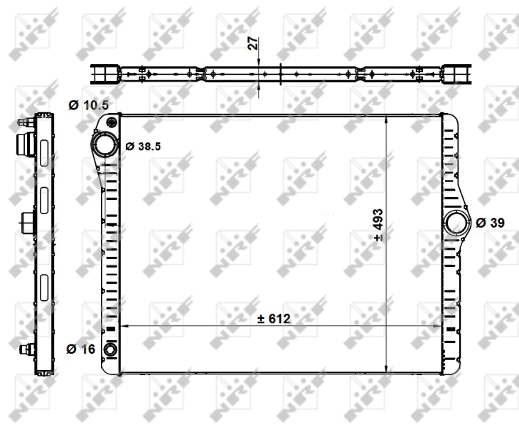 Радіатор 50479 NRF