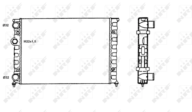 Радіатор основний Starline VW2028 ціна, від 35.37 USD
