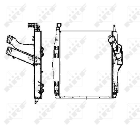 Купити A9405010401 Mercedes Радіатор интеркуллера